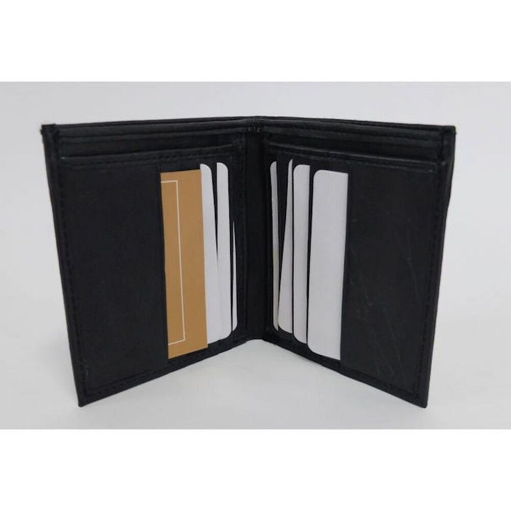 Gold Coast Mens Black Leather Wallet